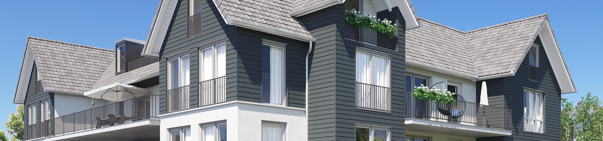 Polytech gevelpaneel Mammut Basaltgrijs